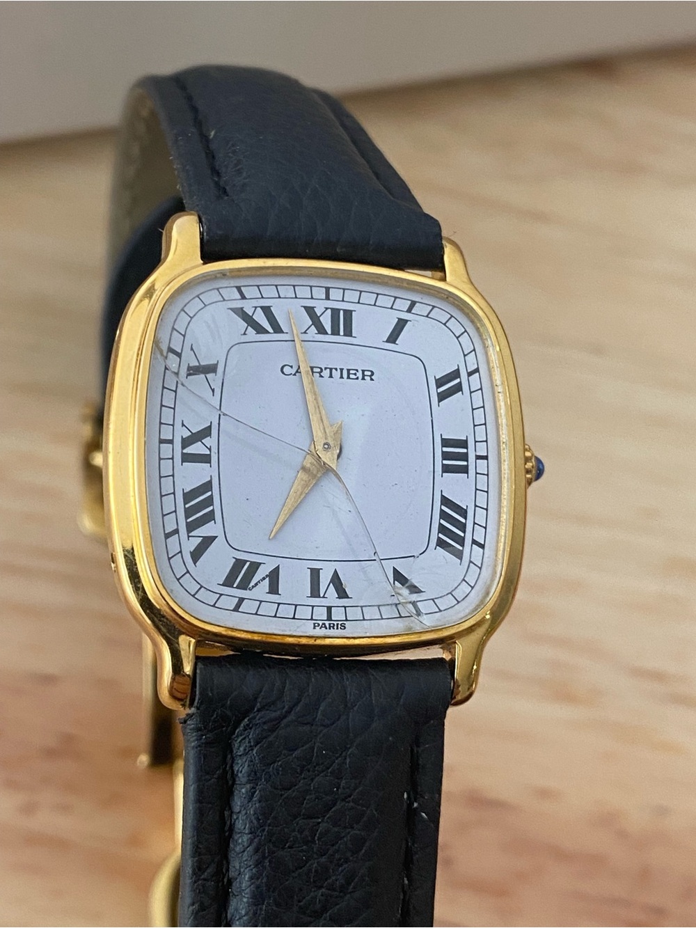 Cartier Gold-Tone Square Watch with
